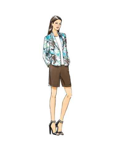 Jacket, shorts, and pants pattern - Vogue 9011