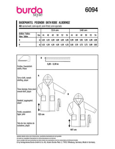 Robe Pattern - Burda 6094 2