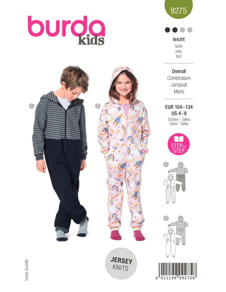 Pattern for jumpsuit - Burda 9275