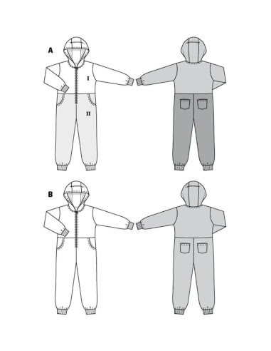Pattern for jumpsuit - Burda 9275