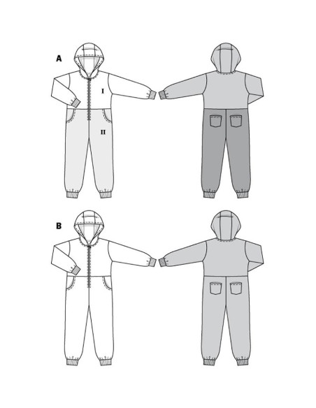 Pattern for jumpsuit - Burda 9275