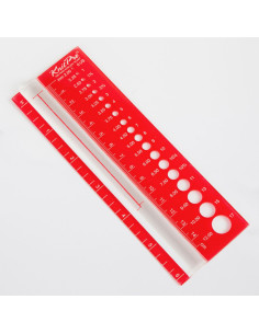 KnitPro sample ruler and needle gauge