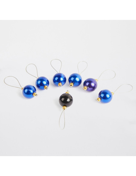 Set of 7 KnitPro stitch markers - Bluebell