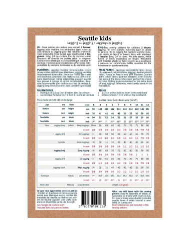 Seattle Kids Legging or Jegging Pattern - Ikatee
