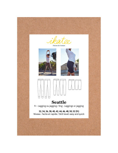 Seattle Legging or Jegging Pattern - Ikatee