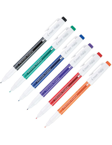 Set of 6 Pilot FriXion Fineliner felt-tip pens