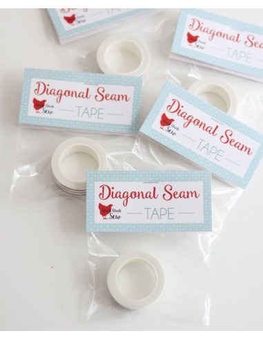 Diagonal Seam Tape Machine Guide Strip - White