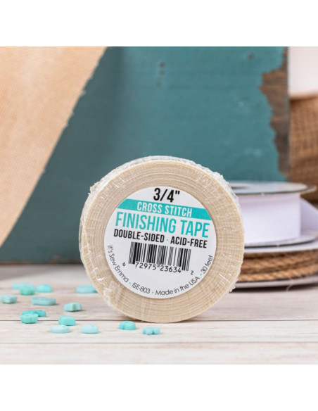 Double-sided adhesive tape for embroidery canvases
