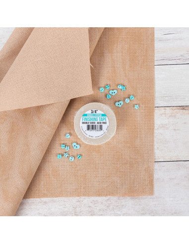 Double-sided adhesive tape for embroidery canvases