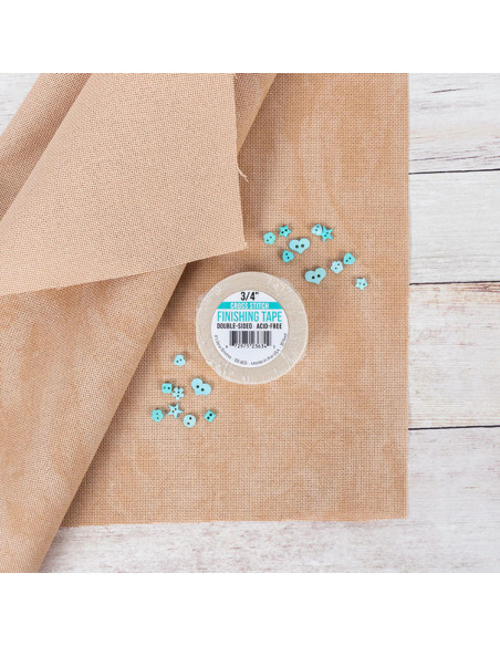 Double-sided adhesive tape for embroidery canvases
