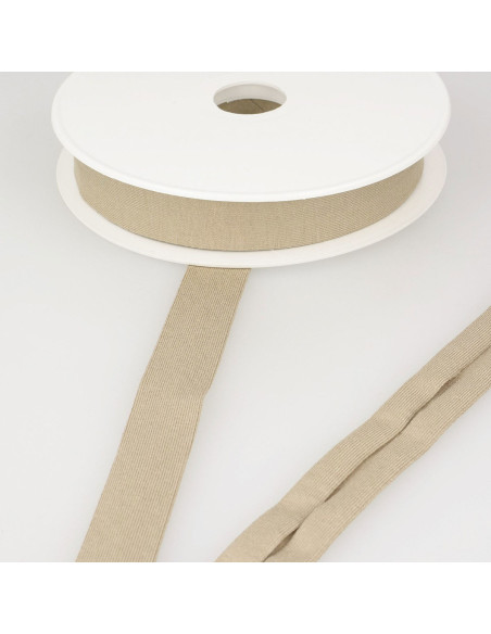Viscose jersey bias - Dark beige