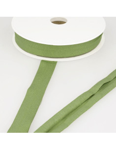 Light khaki viscose jersey bias