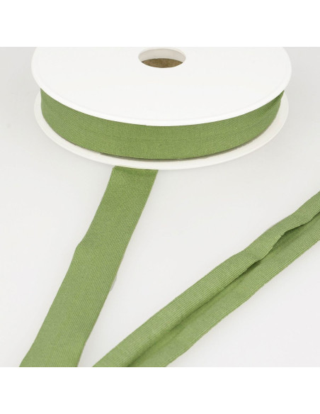 Light khaki viscose jersey bias