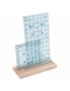Wooden case with 4 slots for patchwork rulers 2