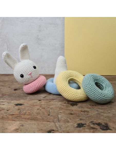 Crochet kit - Stackable bunny toy