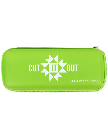 Lime green rotary cutter storage case - Cut It Out