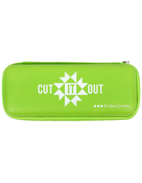 Lime green rotary cutter storage case - Cut It Out