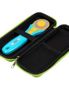 Lime green rotary cutter storage case - Cut It Out 2