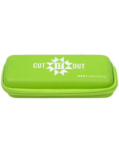 Lime green rotary cutter storage case - Cut It Out