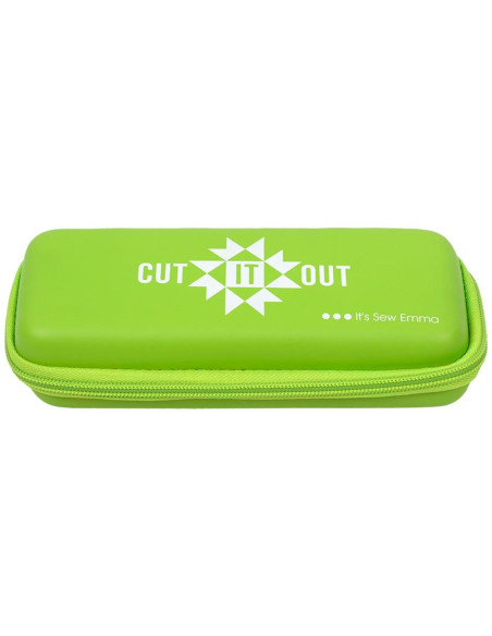 Lime green rotary cutter storage case - Cut It Out