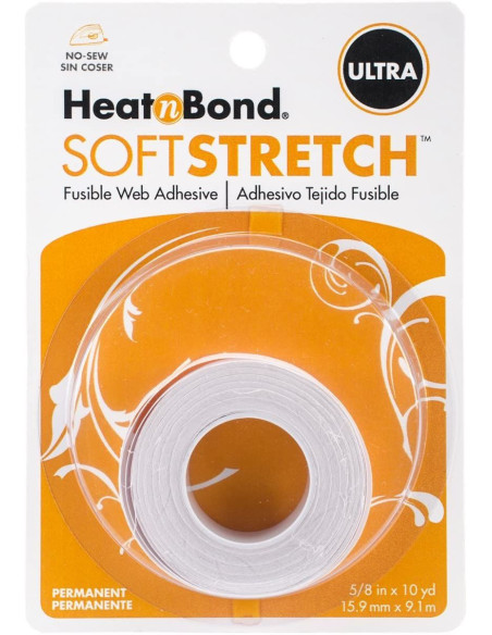 HeatNBond iron-on adhesive tape for stretch fabrics - 15.9 mm x 9.10 m
