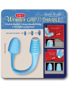 2-in-1 thimble and finger guard