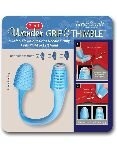 2-in-1 thimble and finger guard