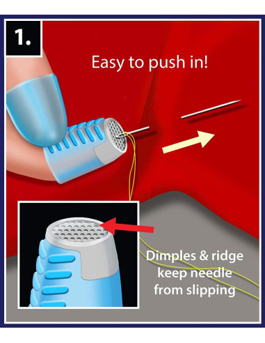 2-in-1 thimble and finger guard