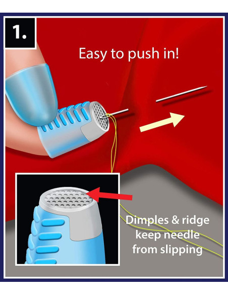 2-in-1 thimble and finger guard