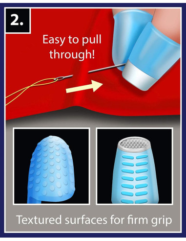 2-in-1 thimble and finger guard
