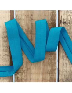 Petrol blue cotton jersey bias