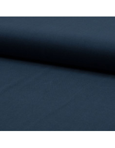 Dark denim blue viscose twill fabric