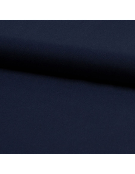 Dark navy viscose twill fabric