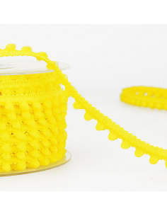 Mini pompom trim - Mimosa yellow