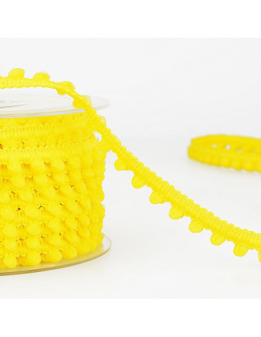 Mini pompom trim - Mimosa yellow