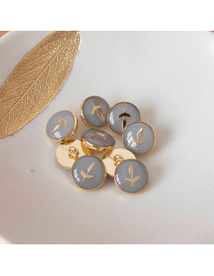 Ankle boot button - Gray