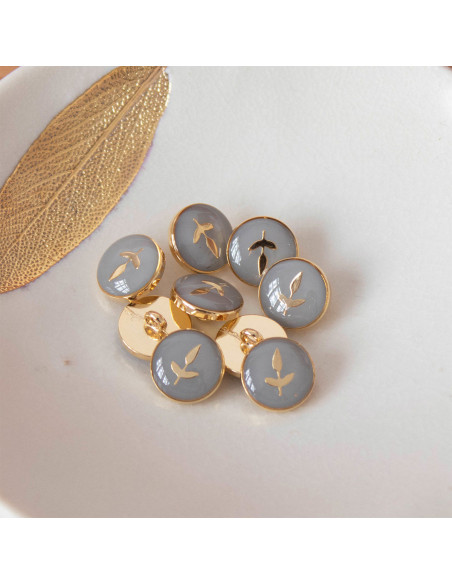Ankle boot button - Gray