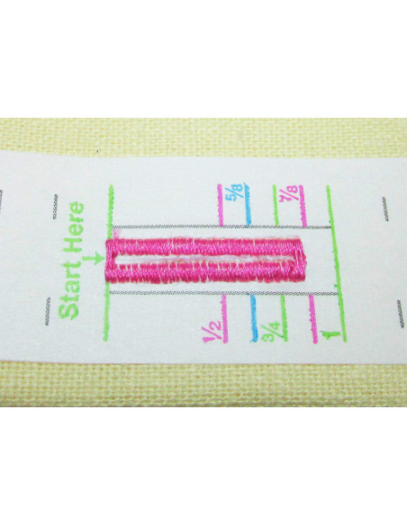 Water-soluble tape for buttonhole marking