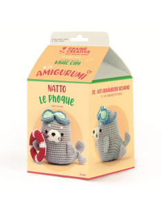 Amigurumi crochet kit - Natto the seal