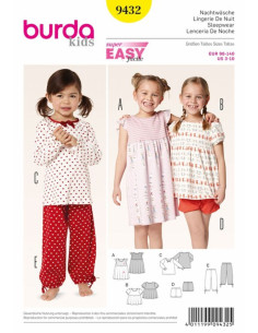 Nightwear pattern - Burda 9432