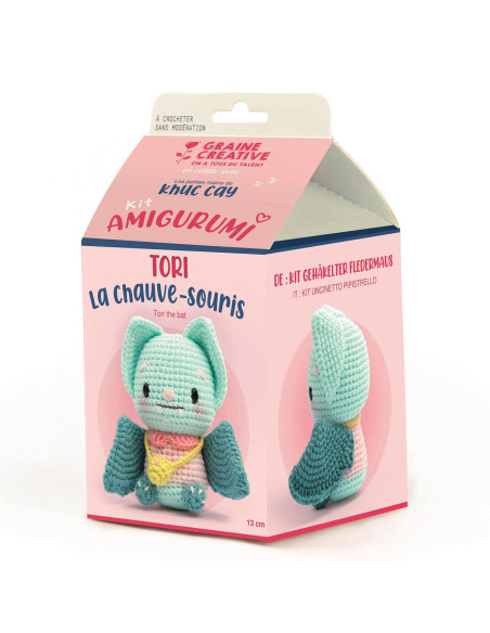 Amigurumi crochet kit - Tori the bat