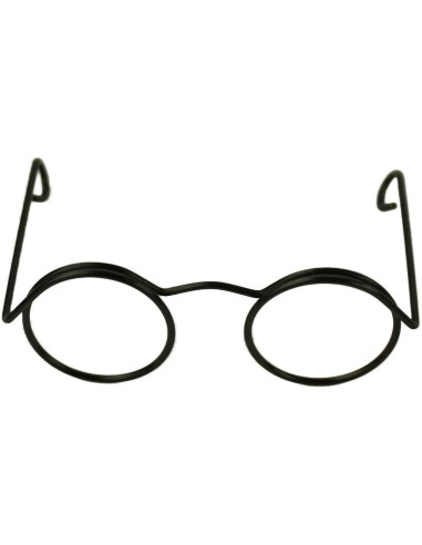 Set of 5 pairs of glasses for amigurumi 50 mm - Black