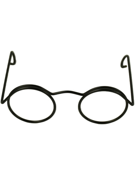 Set of 5 pairs of glasses for amigurumi 50 mm - Black