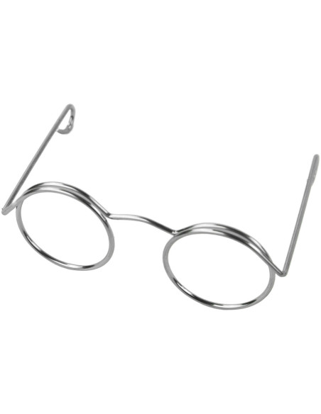 Set of 5 pairs of glasses for amigurumi 50 mm - Silver