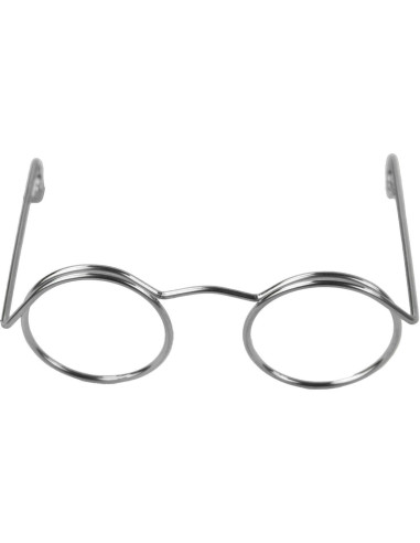 Set of 5 pairs of glasses for amigurumi 50 mm - Silver