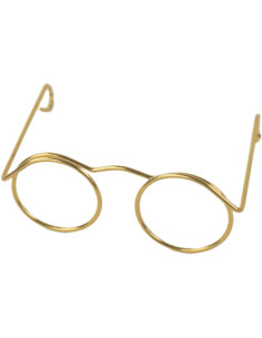 Set of 5 pairs of glasses for amigurumi 50 mm - Gold