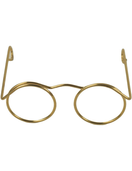 Set of 5 pairs of glasses for amigurumi 50 mm - Gold