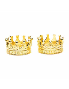 Set of 2 crowns for amigurumi - Gold