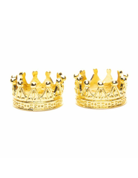 Set of 2 crowns for amigurumi - Gold