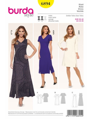 Dress pattern - Burda 6894